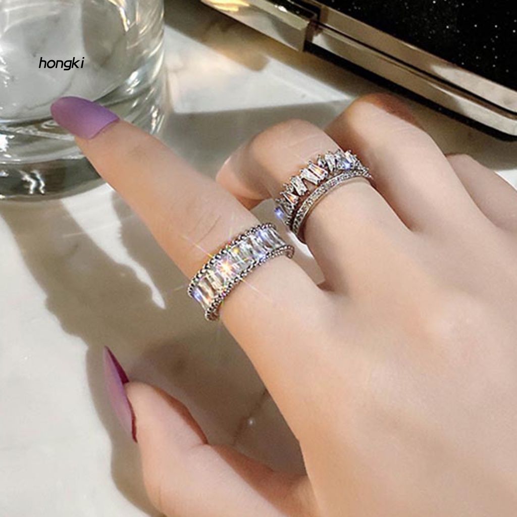 Nhẫn Hở ĐíNh Kim Cương Giả Sang TrọNg