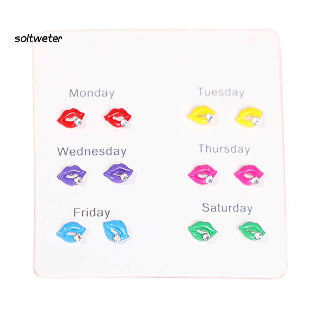 Set 6 Khuyên Tai Thời Trang Cá Tính Cho Nữ