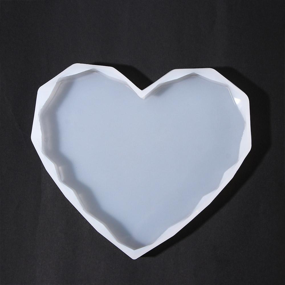 YIYU Khuôn Làm Đất Sét Nhựa Resin Hình Trái Tim DIY