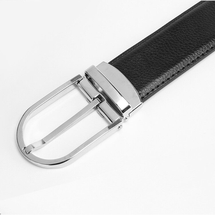 Thắt Lưng Da Khóa Kim Loại Thời Trang Cho Nam