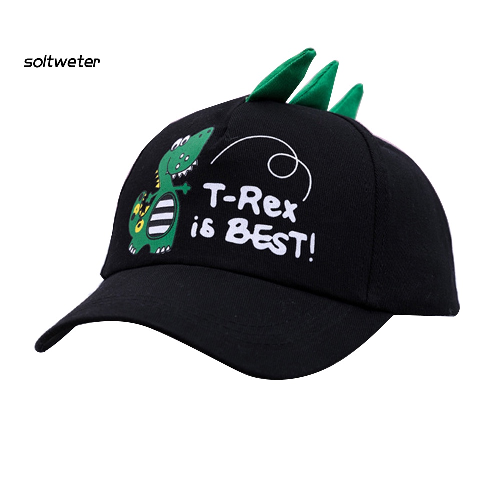 Mũ Lưỡi Trai Hình Khủng Long Hoạt Hình Dễ Thương Có Thể Điều Chỉnh Cho Bé Trai / Gái