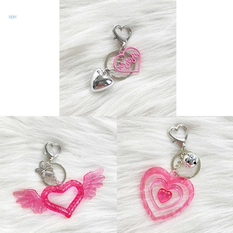 Móc Khóa Acrylic Hình Cánh Bướm / Ngọn Lửa Hợp Kim Cho Cặp Đôi