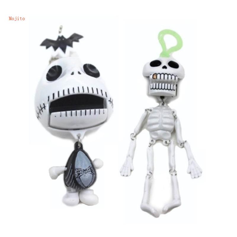 Bộ 2 Móc Khóa Hình Đầu Lâu Thời Trang