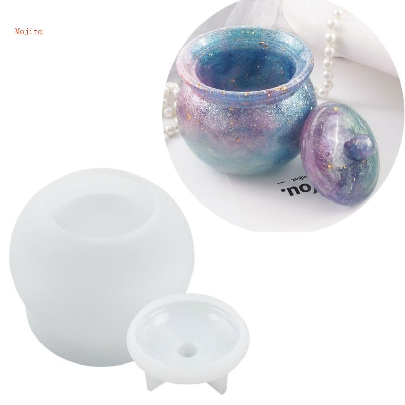 Khuôn Silicone Làm Hộp Nhựa Resin Thủ Công Hình Lọ Mojito