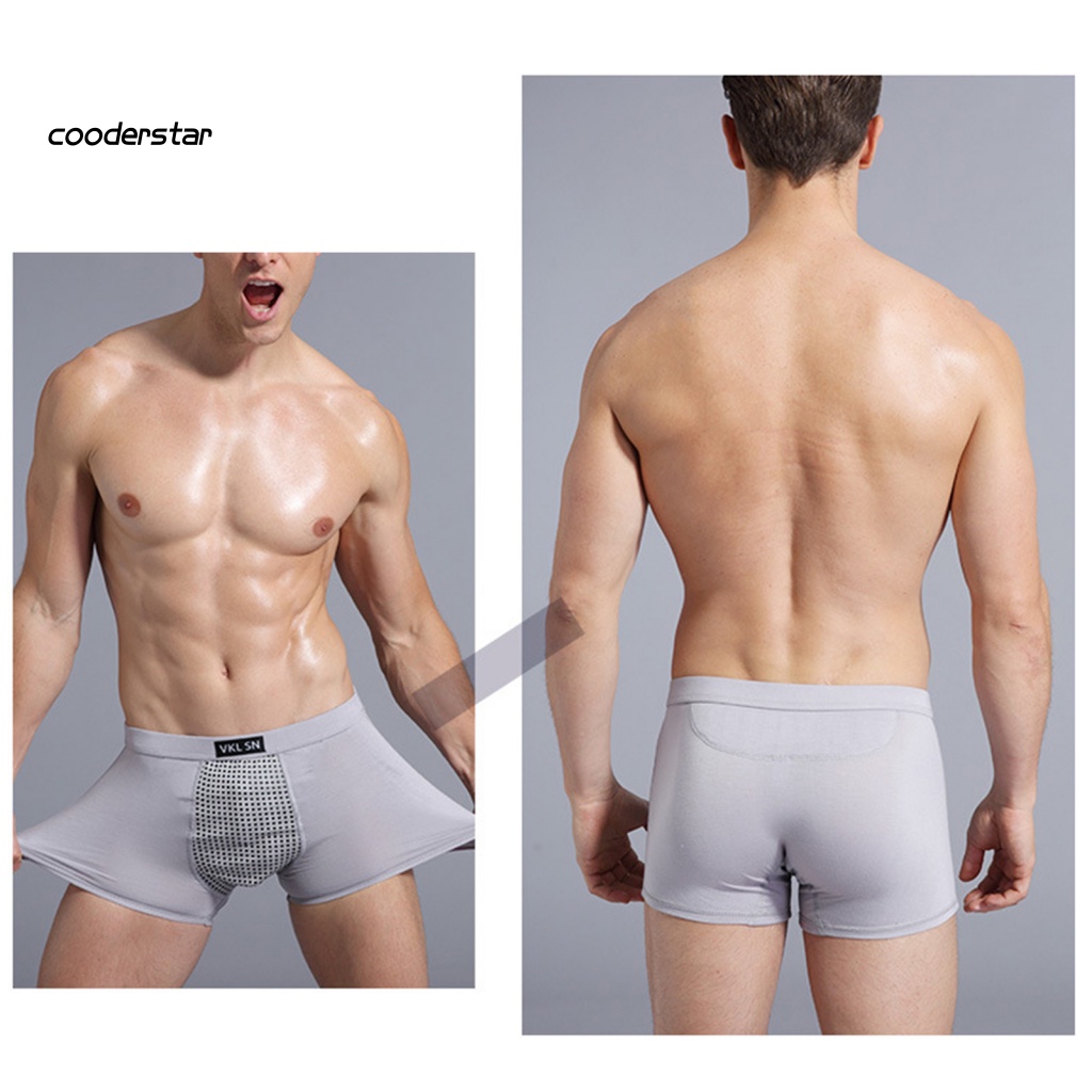 Quần Lót Boxer Nam Châm Hút Mồ Hôi Màu Trơn Plus Size