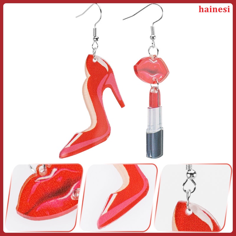 Hoa Tai Dáng Dài Thiết Kế Không Đối Xứng Thời Trang Cho Nữ