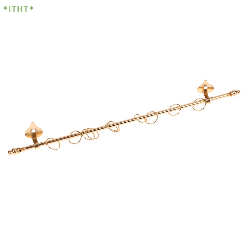 Rèm Cửa Sổ Kim Loại Mạ Vàng Tỷ Lệ 1: 12 Dùng Trang Trí Nhà Búp Bê Mới