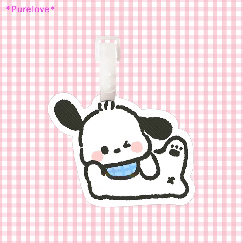 Búp Bê Nhựa Hình Chú Chó Sanrio Pacha Hoạt Hình Đáng Yêu Trang Trí Ba Lô / Túi Xách / Móc Khóa Mới