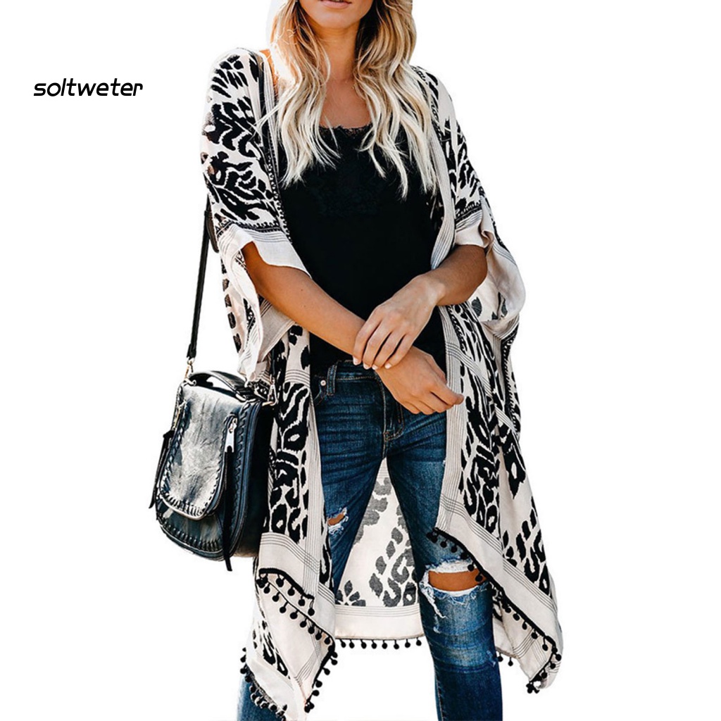 Bộ Đồ Bơi Tay Lỡ Che Nắng In Họa Tiết Phong Cách Boho Cho Nữ