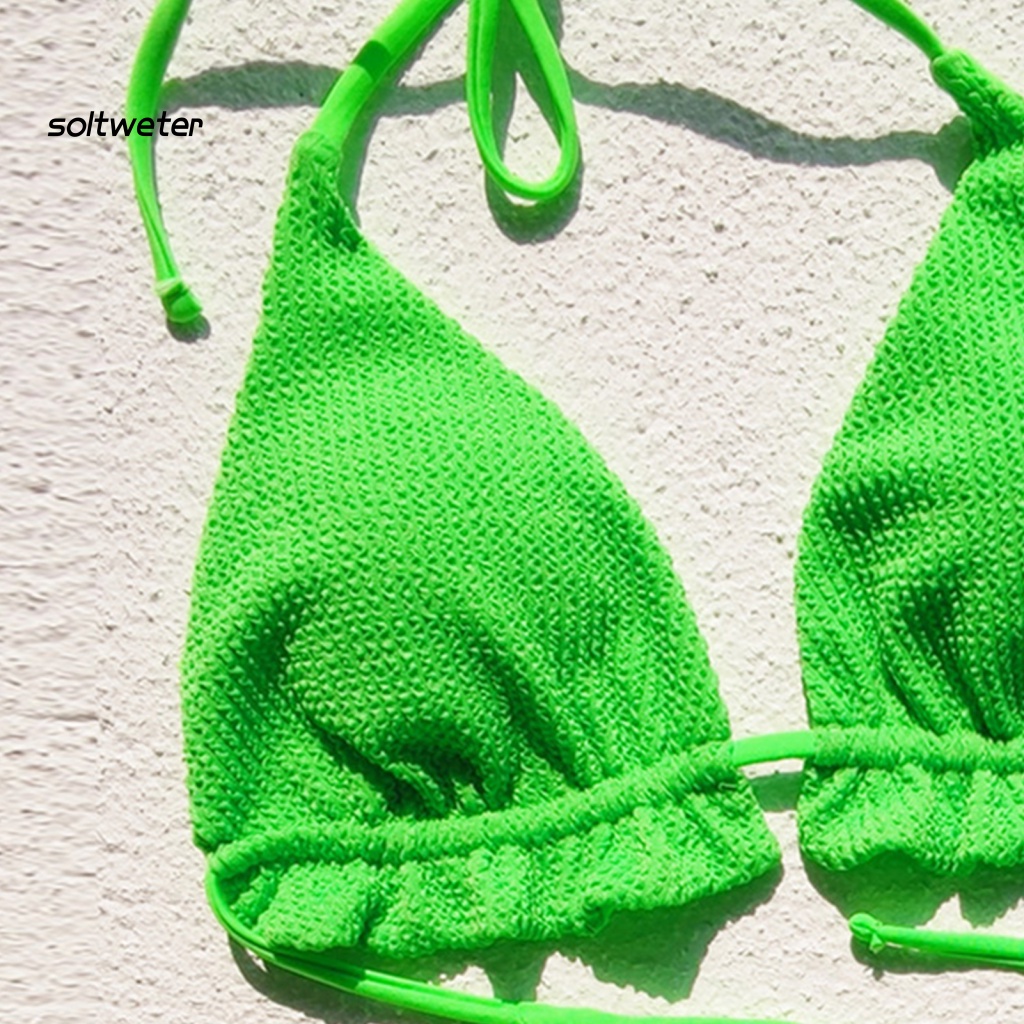 Bộ Đồ Bơi 2 Mảnh Mùa Hè Màu Sáng Thoáng Khí Dễ Phối Đồ Cho Nữ