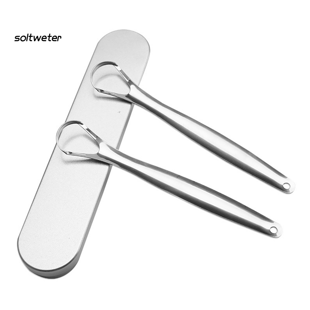 Dụng Cụ Vệ Sinh Lưỡi Cứng Gọn Nhẹ Bề Mặt Mịn Màng Mạnh Mẽ Dùng Làm Quà