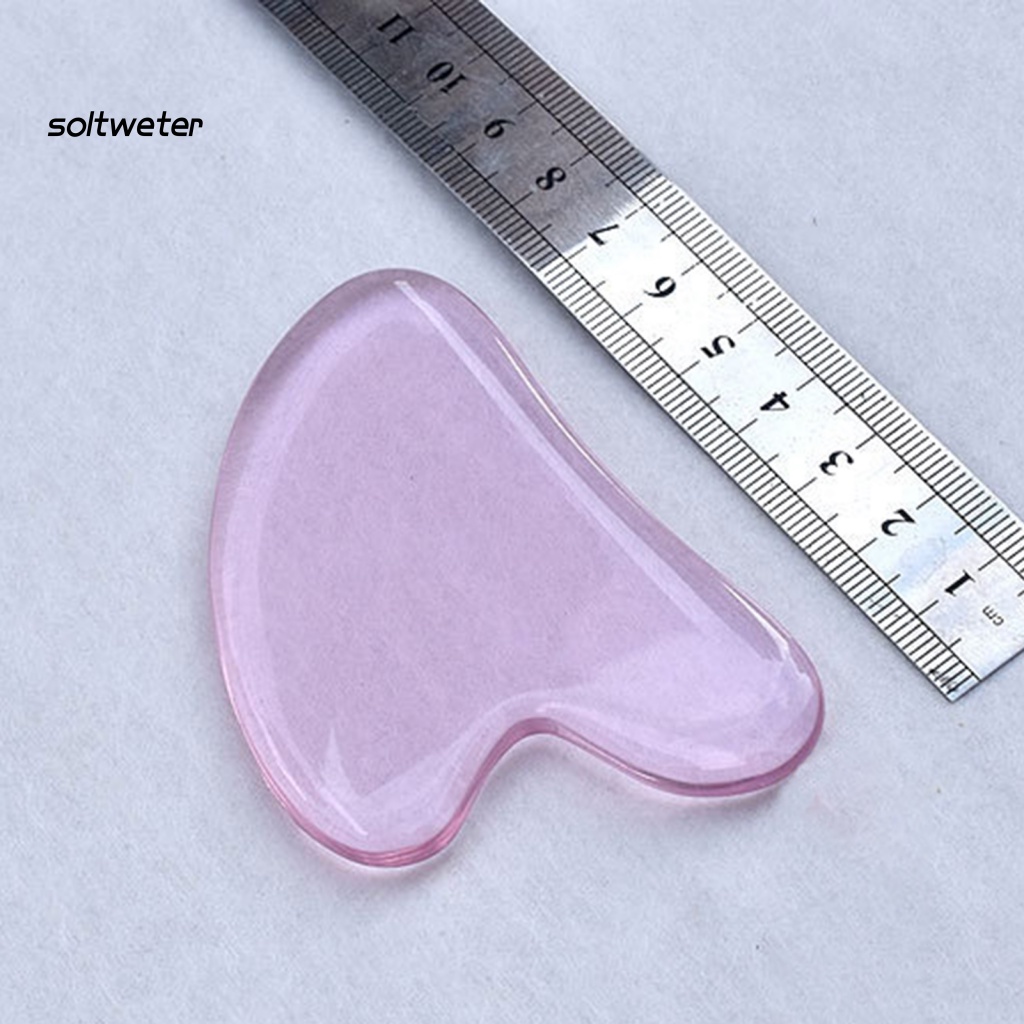 Thanh Lăn Mát Xa Mặt Trong Suốt Hình Trái Tim Tiện Dụng