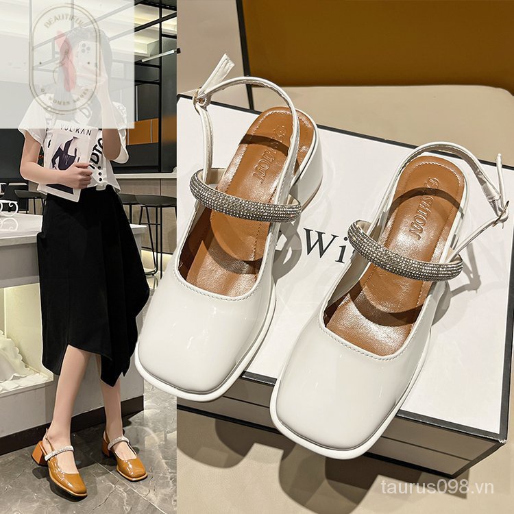 Sandal Cao Su PU Hở Ngón Phong Cách Thời Trang Mới 2023