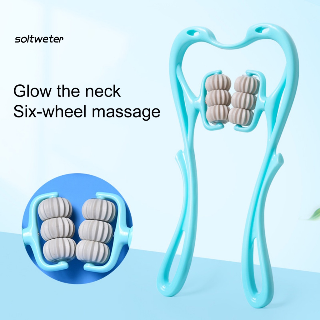 Máy Mát Xa Cổ 6 Bánh Xoay 360 Độ Cầm Tay Tiện Dụng