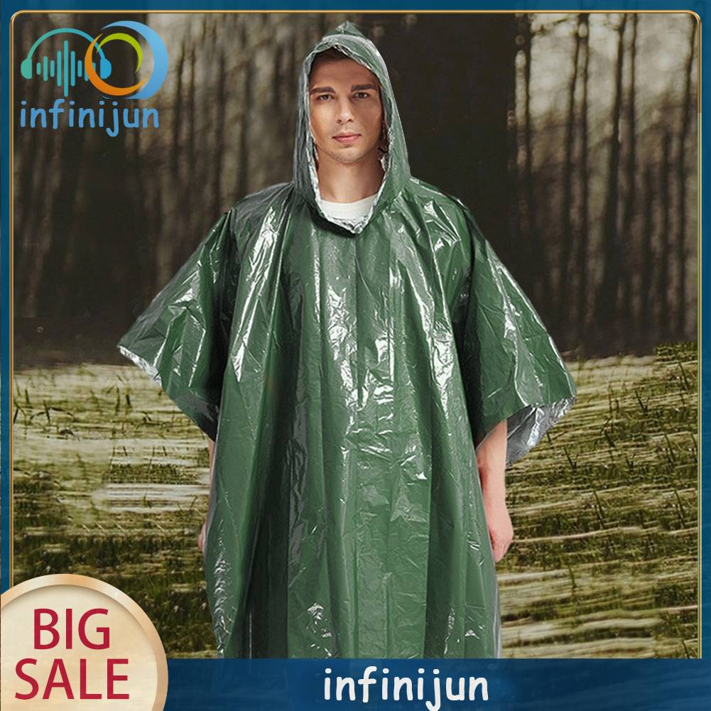Áo Mưa Khẩn Cấp Bằng Màng Nhôm Đa Năng Tiện Dụng Cho Người Lớn