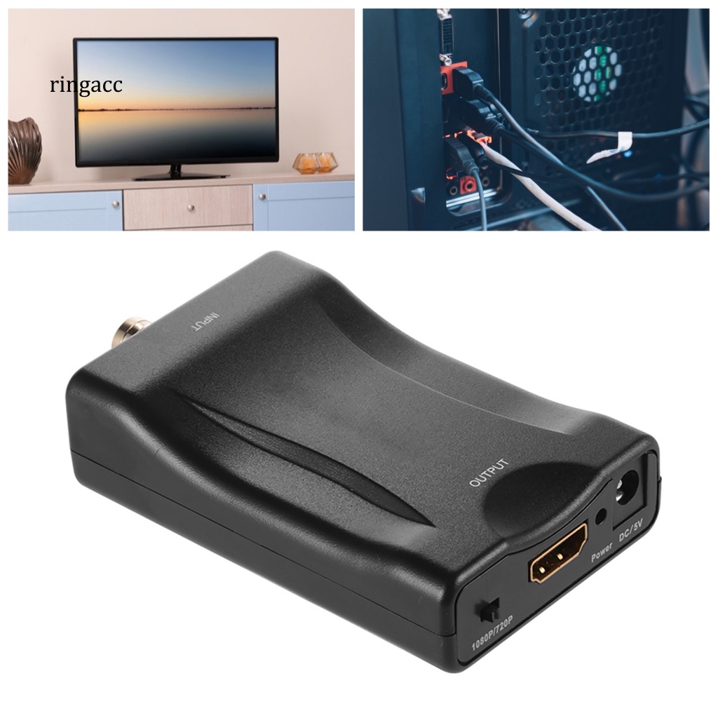 Bộ Chuyển Đổi Tín Hiệu Video Ổn Định Phích Cắm RGA 1080P / 720P BNC Sang HDMI Cho Máy Ảnh