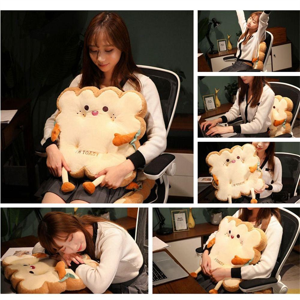 AARON1 Gối Nhồi Bông Hình Bánh Mì Chống Trượt Dễ Thương Cho Phòng Ngủ