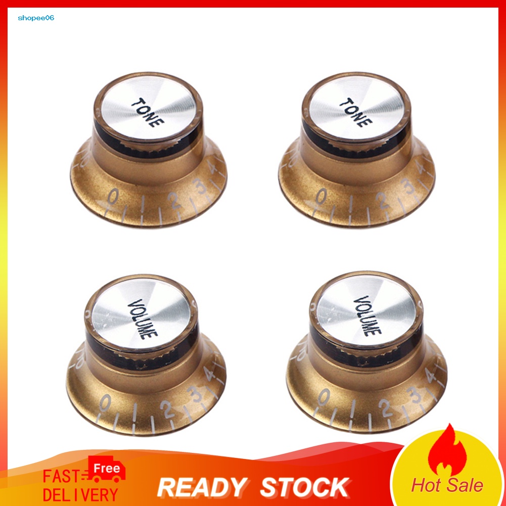 Set 4 Nút Điều Chỉnh Âm Lượng Cho Đàn Guitar Điện