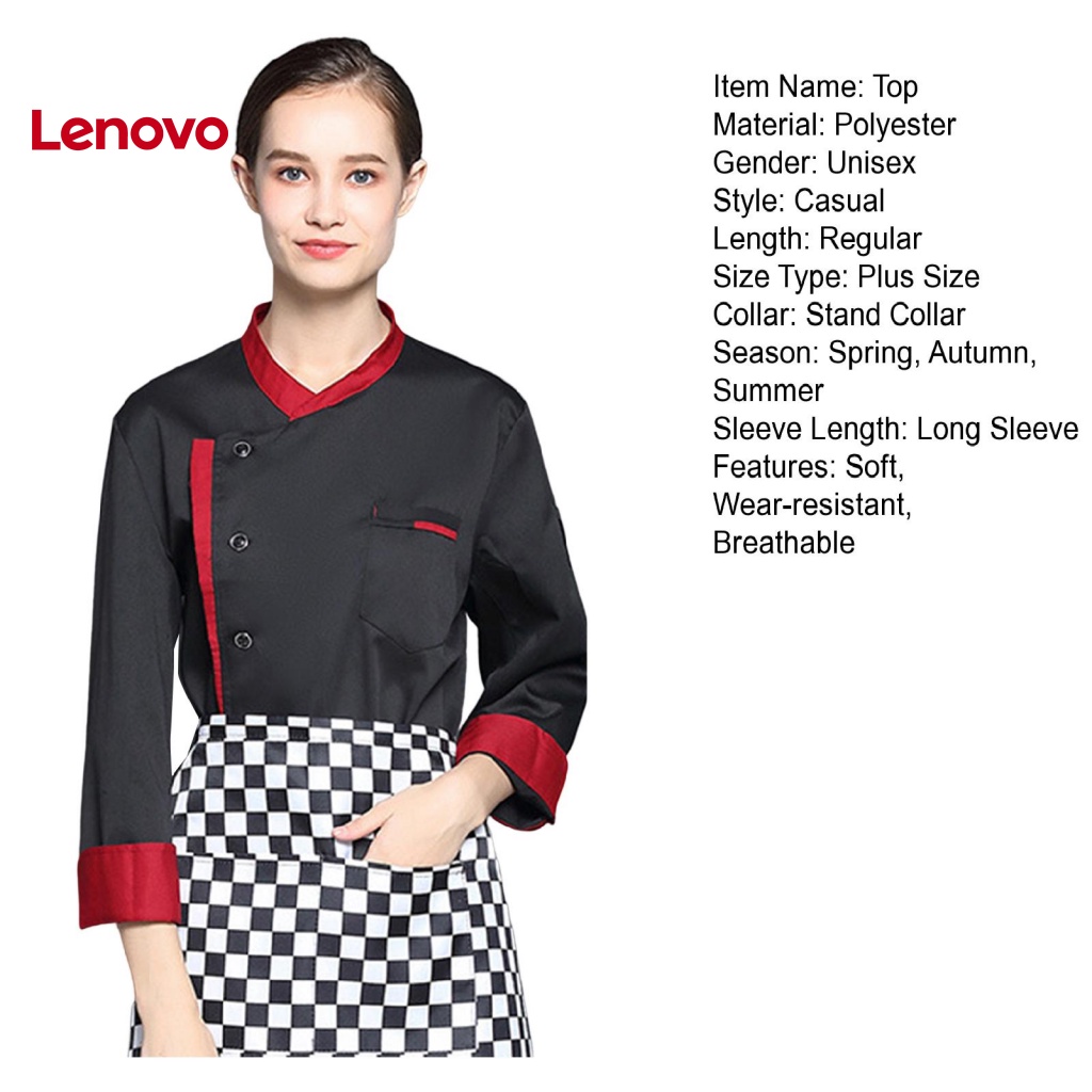 Áo Đầu Bếp Hoa Hướng Dương Tay Dài Cổ Đứng Phù Hợp Với Nhiều Màu Sắc Chống Bẩn Dễ Giặt Bánh Ngọt Cho Nam