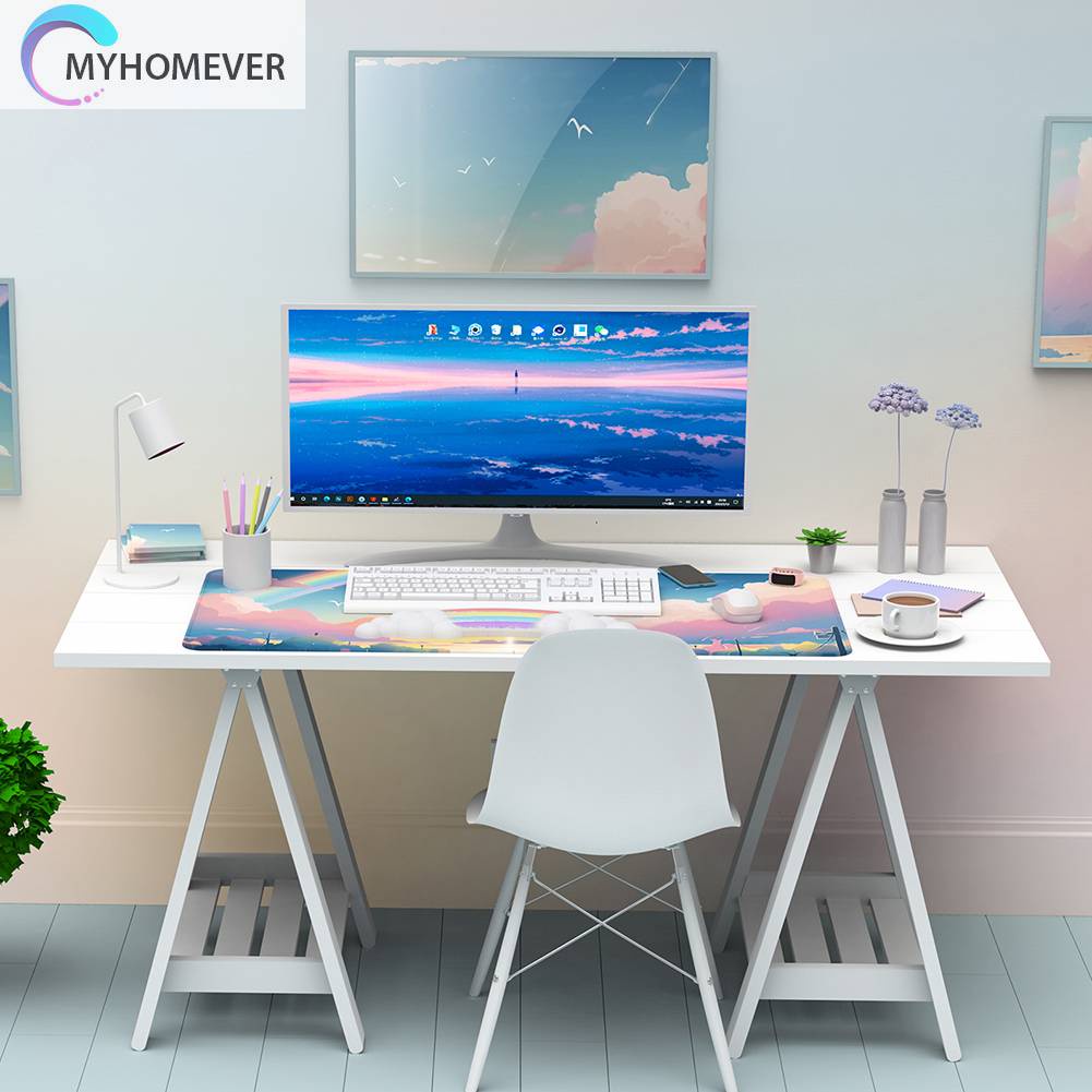 Tấm Lót Chuột Và Bàn Phím Cỡ Lớn Dày Dặn Chống Trượt Tiện Dụng Cho Máy Tính