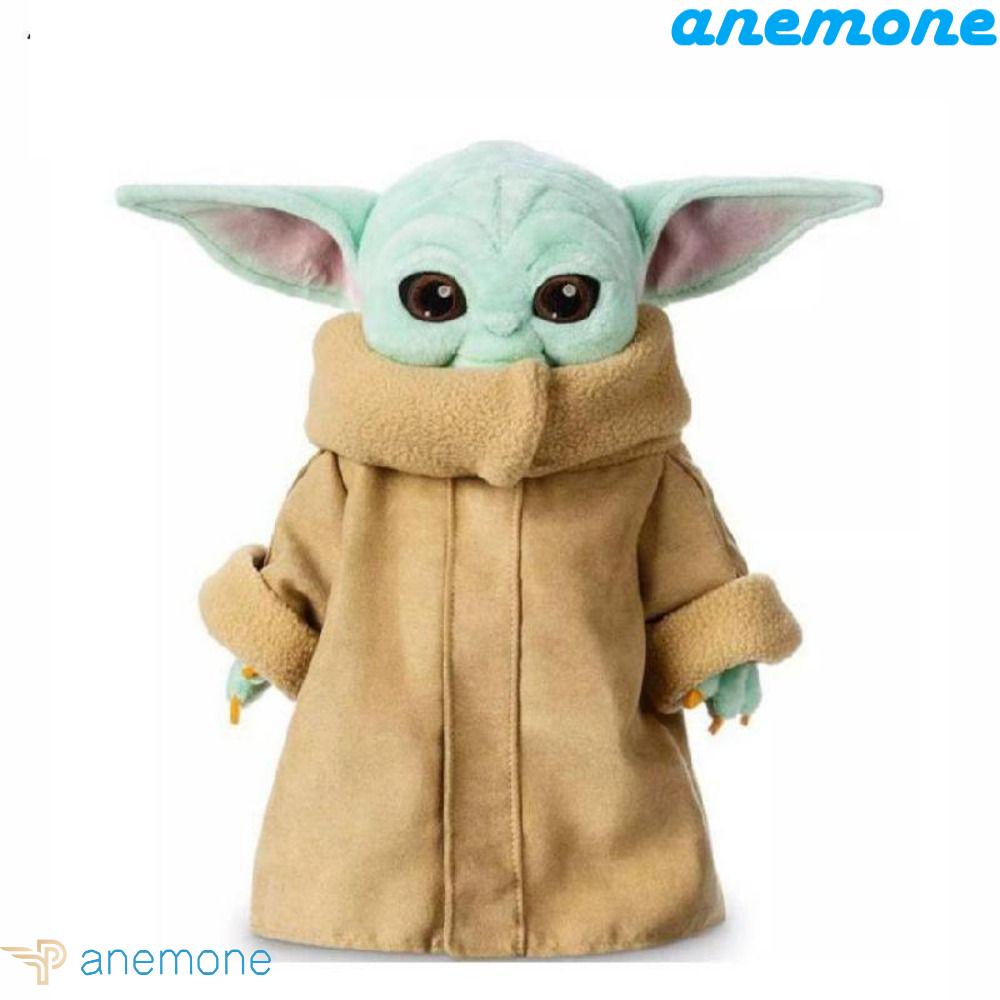 ANEMONE Gối Nhồi Bông Mềm Mại Hình Yoda Hoạt Hình Dễ Thương Cho Bé