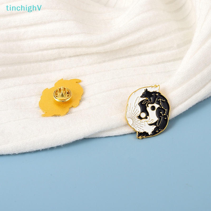 [TinchighV] Trâm Cài Áo Bằng Hợp Kim Tráng Men Hình Tai Chi Hoạt Hình Dễ Thương [Mới]