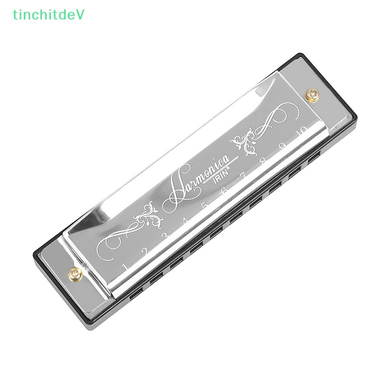 Kèn harmonica C 10 Lỗ 20 Tông 4 Màu Tùy Chọn Cho Người Mới Bắt Đầu
