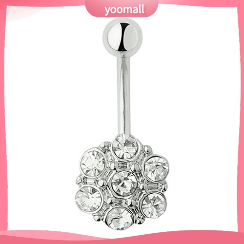 Bộ 7 Khuyên Rốn Tròn Đính Đá Dùng Múa Belly Dance