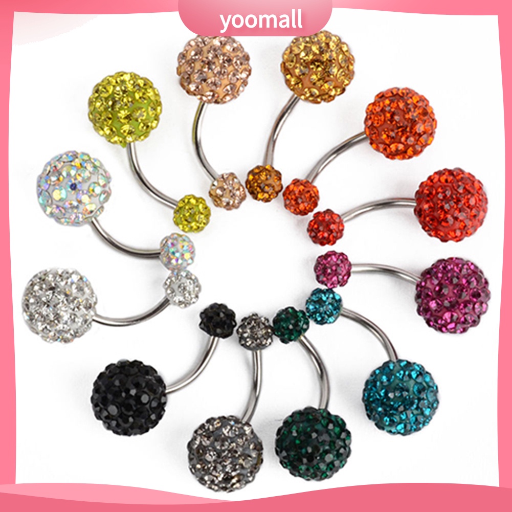 Khuyên Rốn Dạng Thanh Tạ Đính Đá Thời Trang Cho Nữ