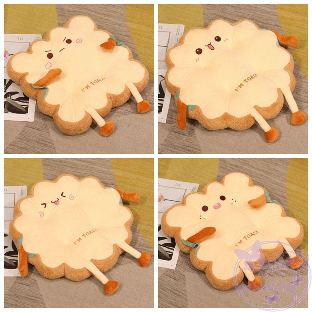 AVALENTINE Gối Nhồi Bông Hình Bánh Mì Tròn / Vuông Mềm Mại Dễ Thương