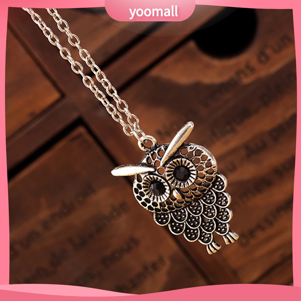 Vòng cổ Mặt Hình Cú Mèo Dễ Thương Phong Cách Vintage