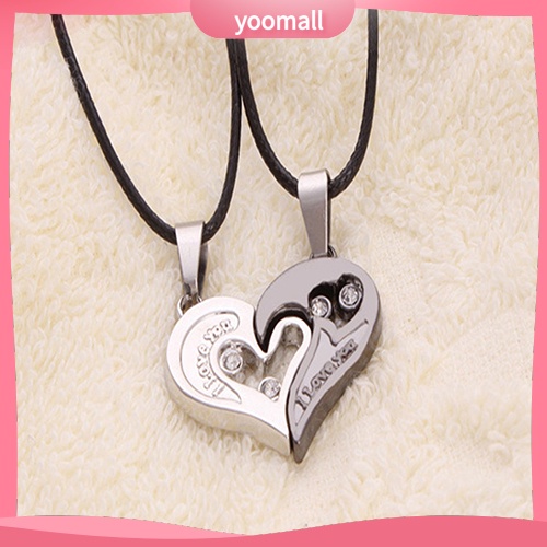 Set 2 Dây Chuyền Ghép Hình Trái Tim Cho Cặp Đôi