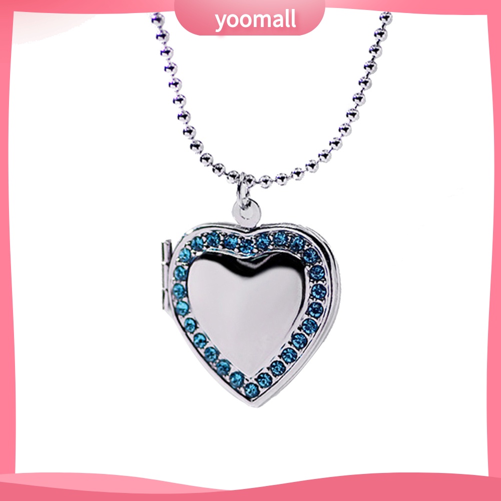 Vòng cổ Mặt Khung Ảnh Trái Tim Đính Đá Thời Trang Cho Nữ
