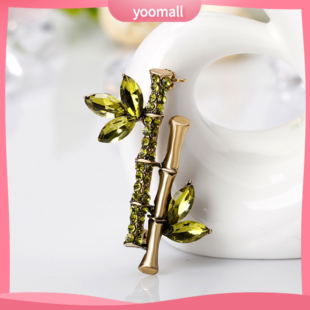 Ghim Cài Áo Hình Cây Tre Màu Bạc Dễ Thương