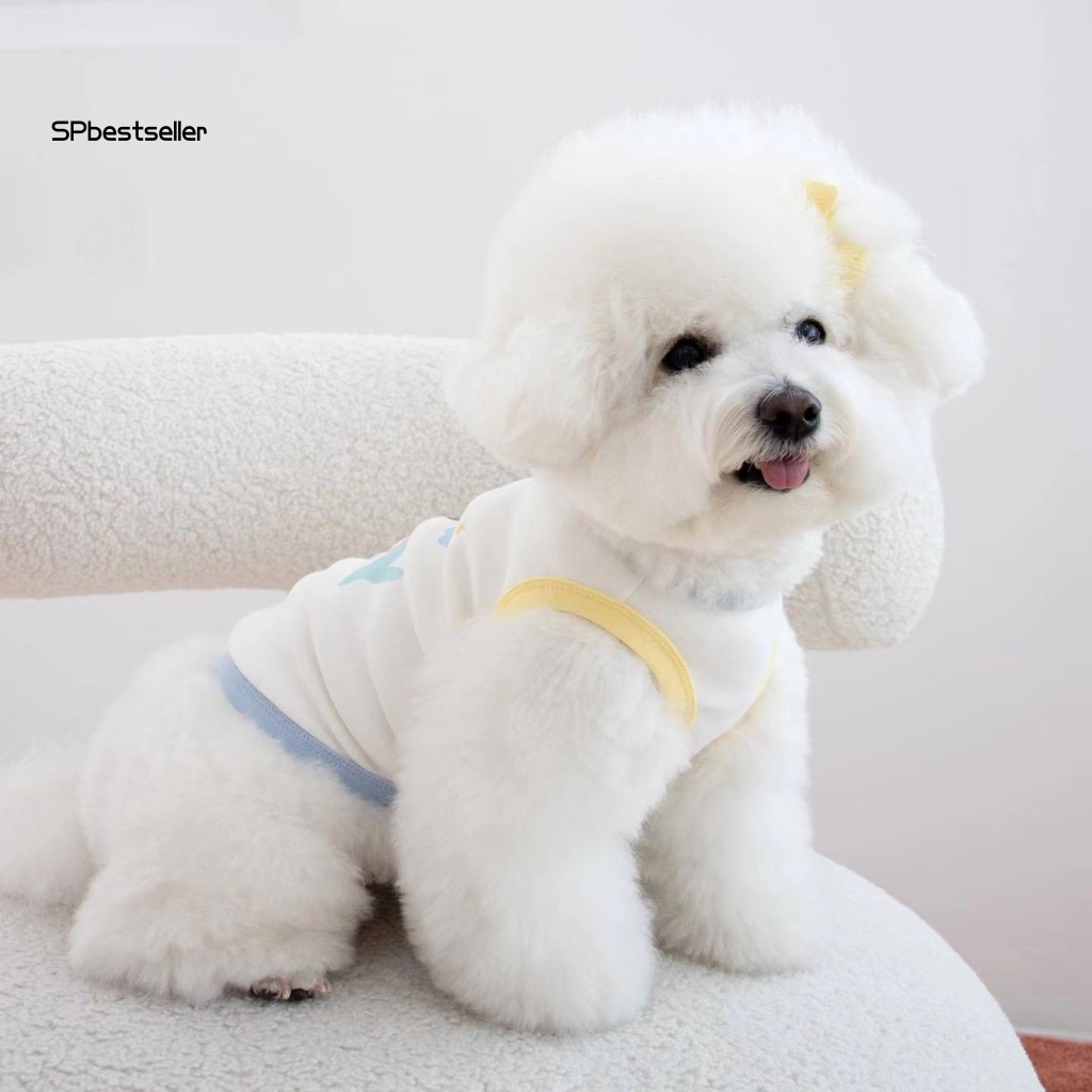 Áo Mùa Hè Màu Tương Phản Dễ Thương Cho Thú Cưng