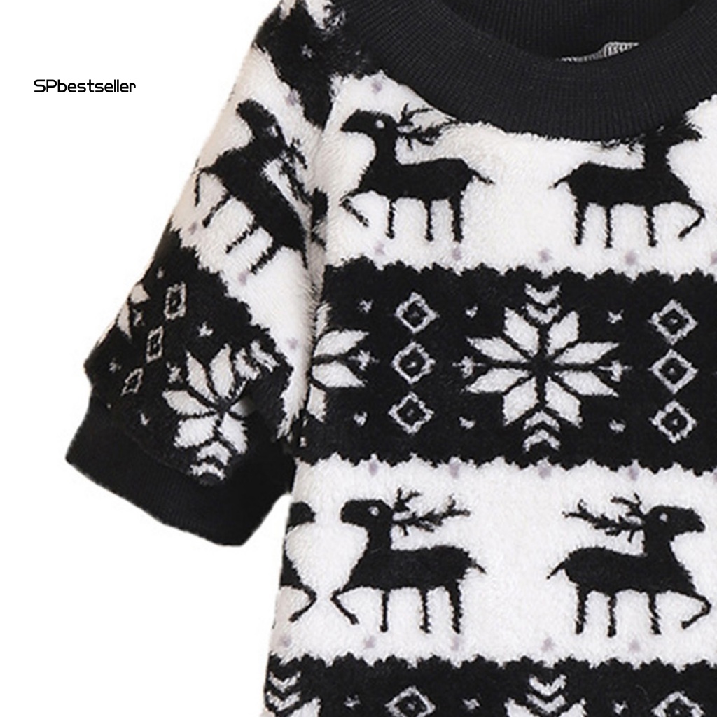 Áo Chui Đầu Thoáng Khí Chống Phai Màu In Họa Tiết Tuần Lộc Quyến Rũ Cho Thú Cưng