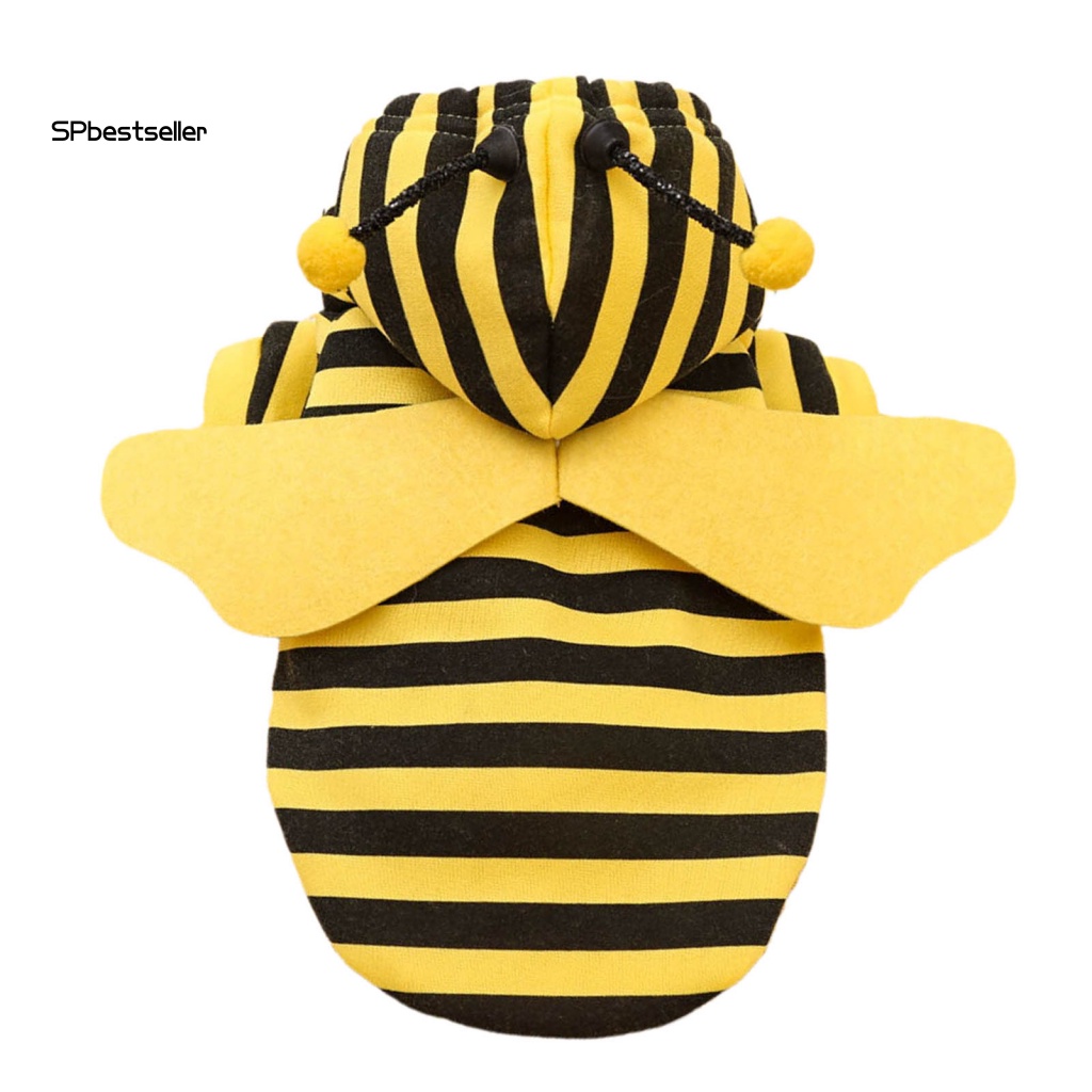 Áo Sweater Co Giãn In Họa Tiết Hoạt Hình Chú Ong Dễ Thương Thời Trang Thu Đông Cho Cún Cưng