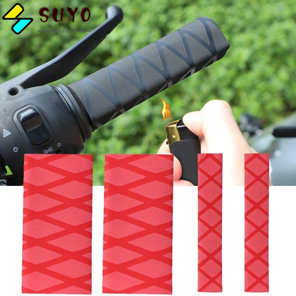 SUYO 1 Cặp Vỏ Bọc Tay Lái Xe Máy ATV Bằng Cao Su Co Nhiệt Chống Trượt R1250GS / ADV / 1200GS