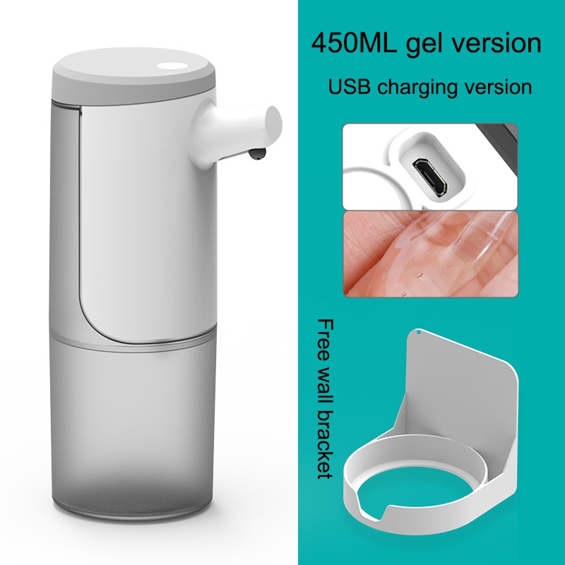 Bình Đựng Xà Phòng Rửa Tay 450ML Tự Động Sạc USB Tiện Dụng