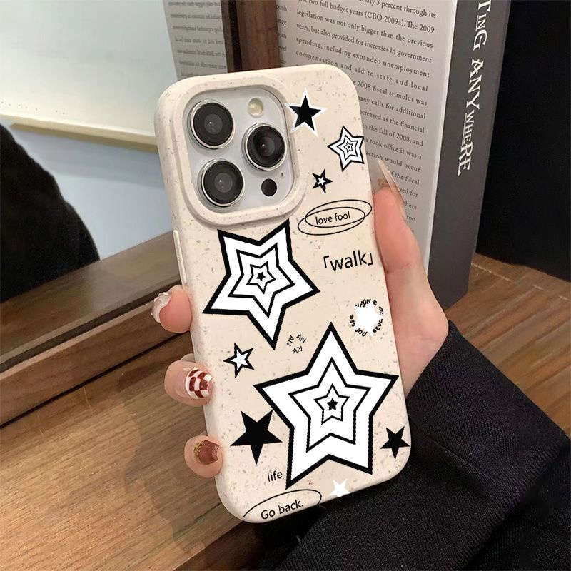 Ốp Điện Thoại Mềm Chống Sốc Ba Lớp Đơn Giản Cho Iphone max87 14proplus 12 13 11 B1RO