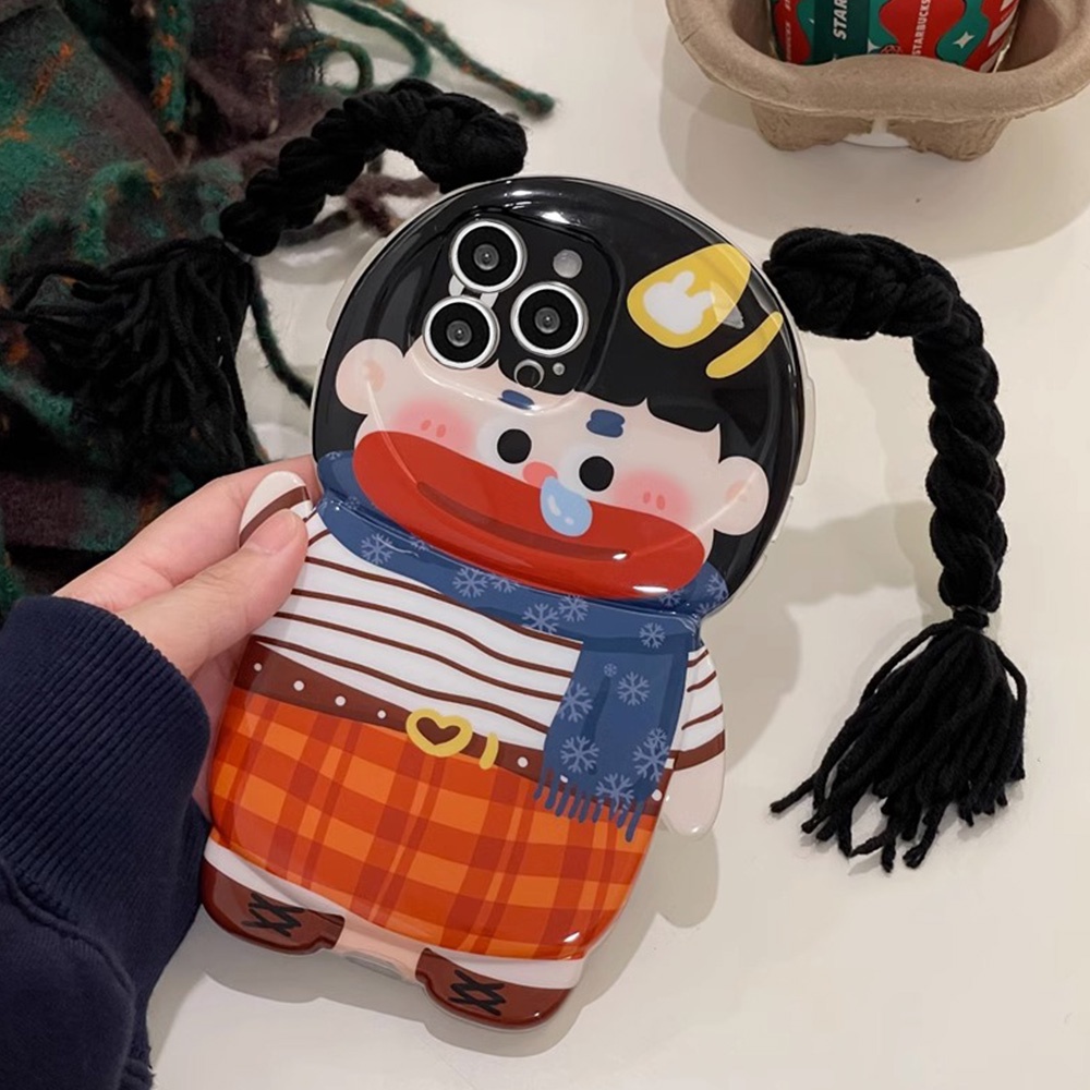 Ốp Điện Thoại TPU Dẻo Họa Tiết Cô Gái Đuôi Ngựa Độc Đáo Chống Sốc Cho iPhone 14 13 12 11 Pro Max XR XS Max