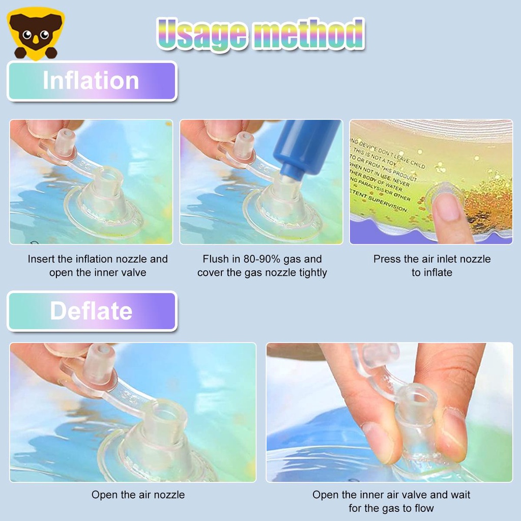 Phao Bơi Bơm Hơi Hình Vương Miện Đính Kim Sa Lấp Lánh Cho Bé C4319