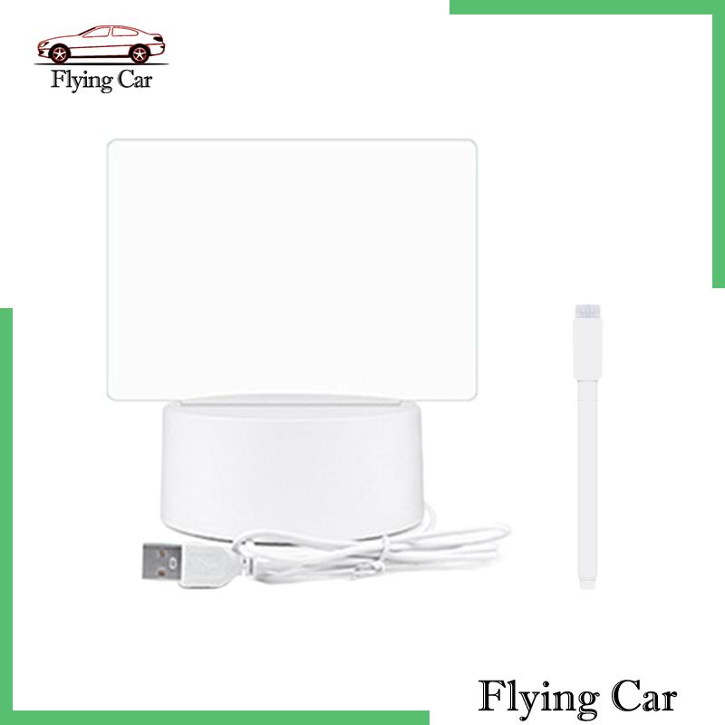 Bảng Viết Có Đèn LED Và Giá Đỡ Ghi Chú Bằng Acrylic Trong Suốt Tiện Dụng Cho Trường Học / Quán Bar