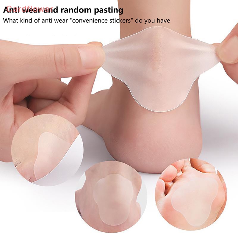 1 Cặp Miếng Dán Gót Chân Trong Suốt Chống Ma Sát Chống Ma Sát Bảo Vệ Hiệu Quả