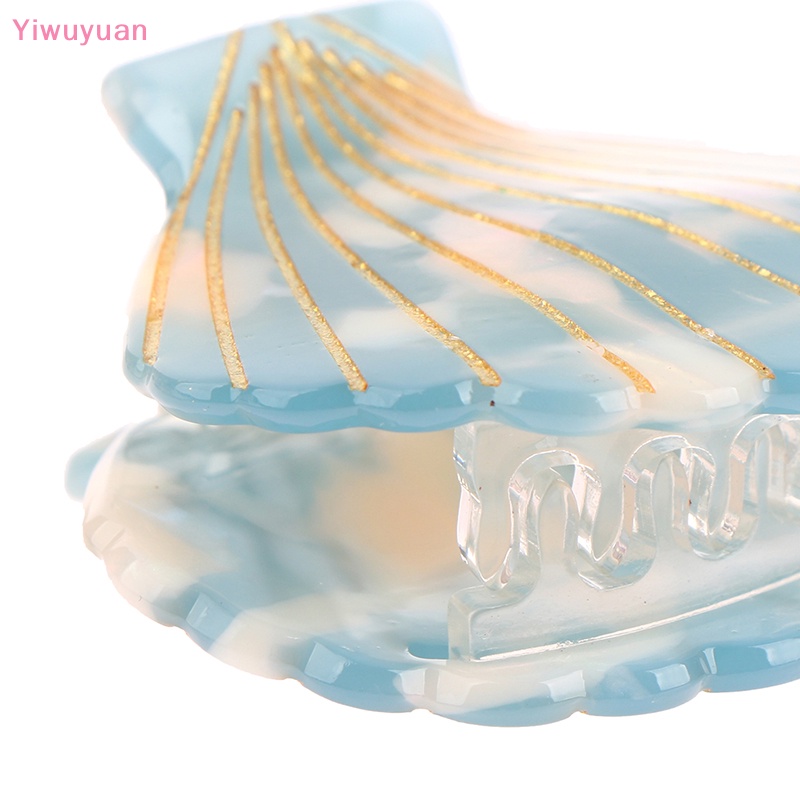 1 Kẹp Tóc Móng Vỏ Sò Bằng Nhựa Acrylic Cho Nữ