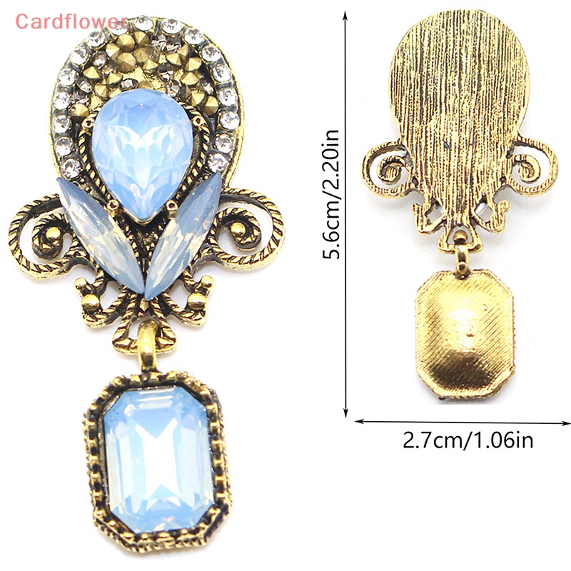 Trâm Cài Áo Hợp Kim Hình Giọt Nước Đính Đá Opal Sang Trọng Mới