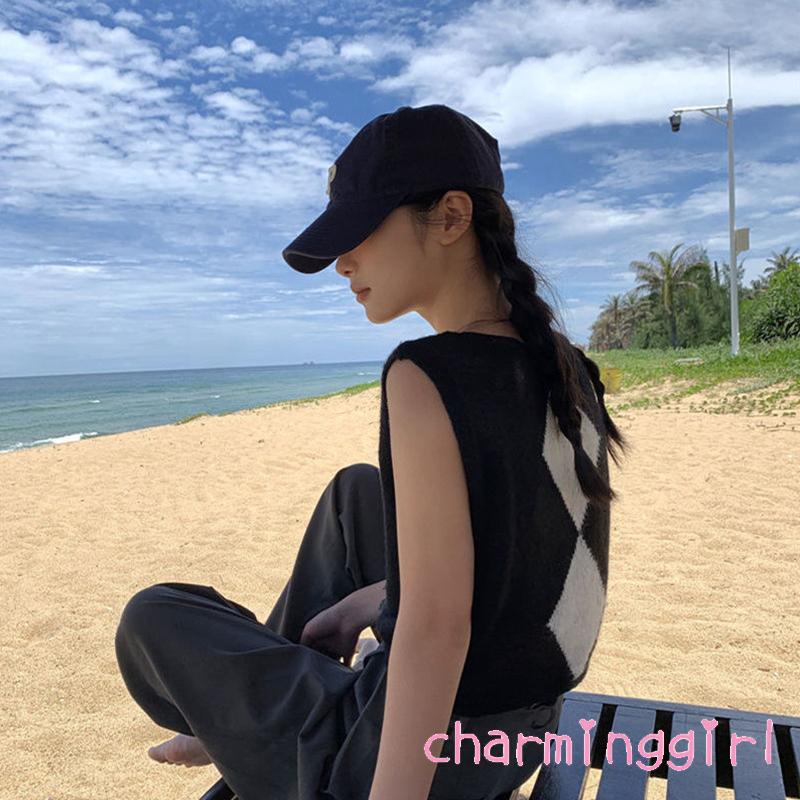 Áo Croptop Không Tay In Họa Tiết Hình Học Phong Cách Đường Phố Thời Trang Mùa Hè Cho Nữ