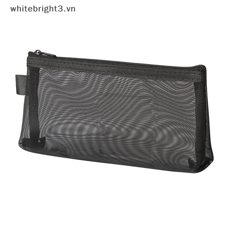 Túi Đựng Bút Dạng Lưới Màu Trong Suốt Tiện Dụng Cho Học Sinh / Văn Phòng