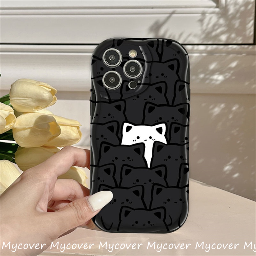 Ốp Điện Thoại Silicone Mềm Chống Sốc In Hình Mèo Cho iPhone 11 12 13 14 Pro Max X Xr Xs 8 7 6 Plus SE 2020