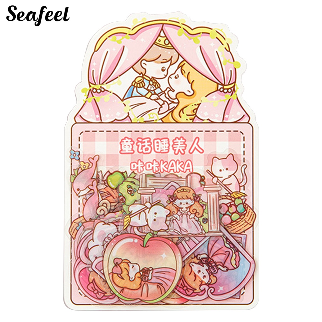 Bộ 50 Miếng Dán Trong Suốt Chống Thấm Nước Họa Tiết Graffiti Trang Trí Sổ Tay